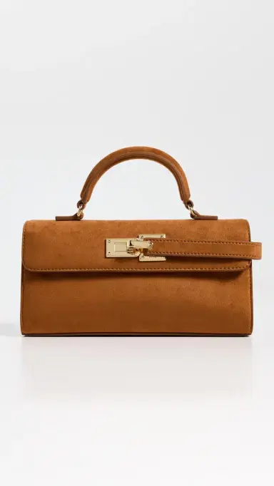JW PEI Keyla Faux Suede Top Handle Bag Brown One Size | Thumbnail 2 JW PEI Keyla Faux Suede Top Handle Bag Brown One Size | Thumbnail 2