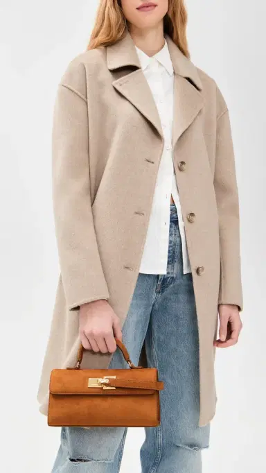 JW PEI Keyla Faux Suede Top Handle Bag Brown One Size | Thumbnail 3 JW PEI Keyla Faux Suede Top Handle Bag Brown One Size | Thumbnail 3