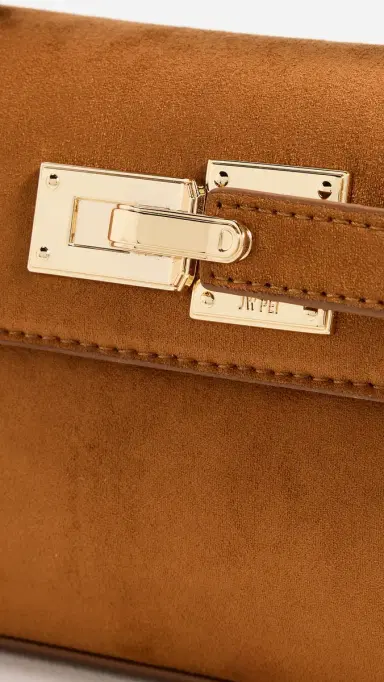 JW PEI Keyla Faux Suede Top Handle Bag Brown One Size | Thumbnail 5 JW PEI Keyla Faux Suede Top Handle Bag Brown One Size | Thumbnail 5