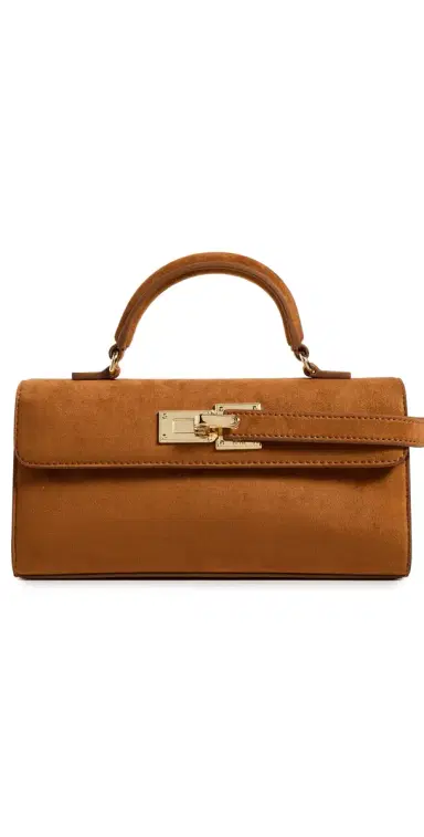 JW PEI Keyla Faux Suede Top Handle Bag Brown One Size | Thumbnail 1 JW PEI Keyla Faux Suede Top Handle Bag Brown One Size | Thumbnail 1