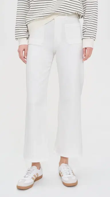 Madewell The Petite Emmy Wide-Leg Jean in Tile White Tile White 25 | Thumbnail 2 Madewell The Petite Emmy Wide-Leg Jean in Tile White Tile White 25 | Thumbnail 2