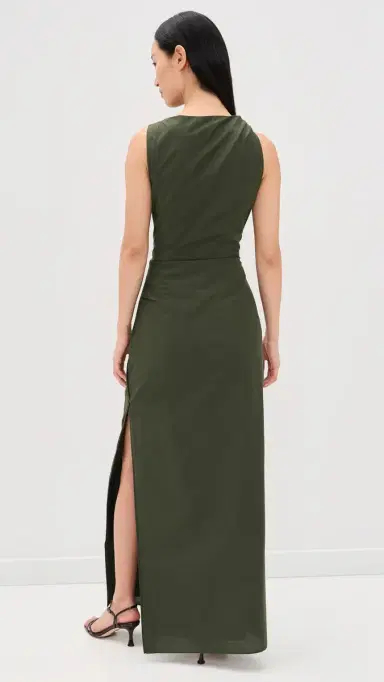 SIR. SIR. Sorel Maxi Dress Dark Olive 1 | Thumbnail 3 SIR. SIR. Sorel Maxi Dress Dark Olive 1 | Thumbnail 3
