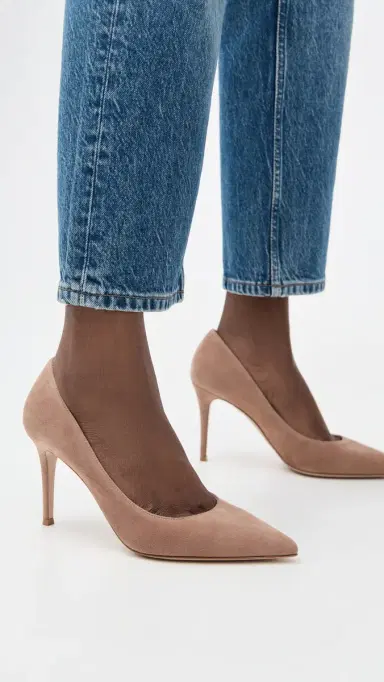 Gianvito Rossi Gianvito 85mm Camoscio Pumps Praline | Thumbnail 3 Gianvito Rossi Gianvito 85mm Camoscio Pumps Praline | Thumbnail 3