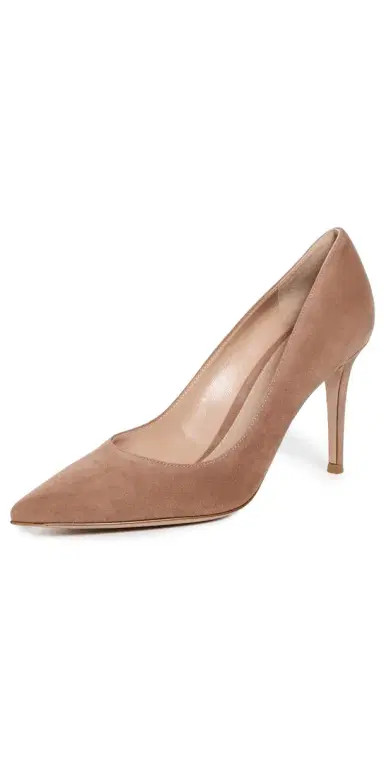 Gianvito Rossi Gianvito 85mm Camoscio Pumps Praline | Thumbnail 1 Gianvito Rossi Gianvito 85mm Camoscio Pumps Praline | Thumbnail 1