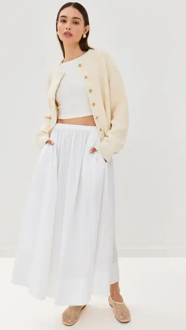 Jenni Kayne Lauren Skirt White | Thumbnail 5 Jenni Kayne Lauren Skirt White | Thumbnail 5