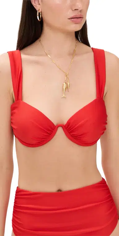Simkhai Anniston Bikini Top Fiery Red M | Thumbnail 1 Simkhai Anniston Bikini Top Fiery Red M | Thumbnail 1