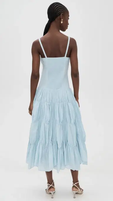 Ulla Johnson Emmalina Midi Dress Adriatic | Thumbnail 3 Ulla Johnson Emmalina Midi Dress Adriatic | Thumbnail 3