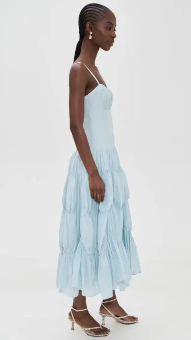 Ulla Johnson Emmalina Midi Dress Adriatic | Thumbnail 4 Ulla Johnson Emmalina Midi Dress Adriatic | Thumbnail 4