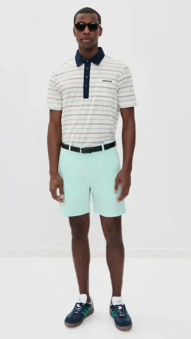 Adidas Golf Originals Archive Stripe Polo Chalk White | Thumbnail 5 Adidas Golf Originals Archive Stripe Polo Chalk White | Thumbnail 5