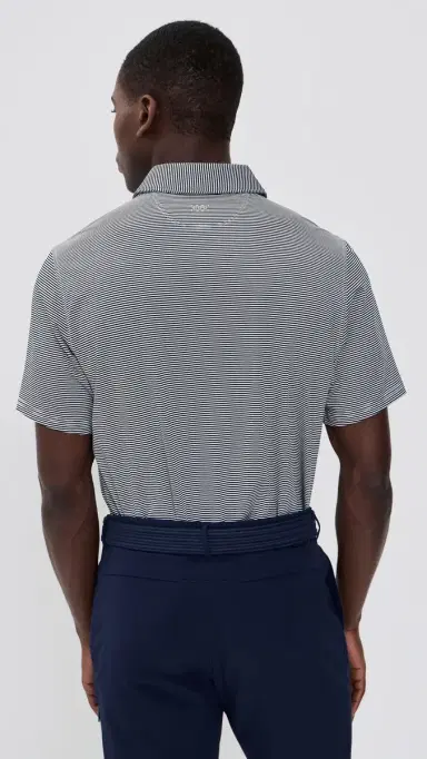 Rhone Drive Time Polo True Navy/White Stripe | Thumbnail 3 Rhone Drive Time Polo True Navy/White Stripe | Thumbnail 3