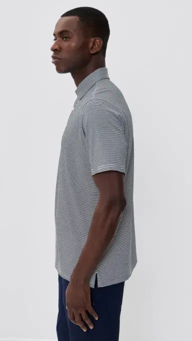 Rhone Drive Time Polo True Navy/White Stripe | Thumbnail 4 Rhone Drive Time Polo True Navy/White Stripe | Thumbnail 4