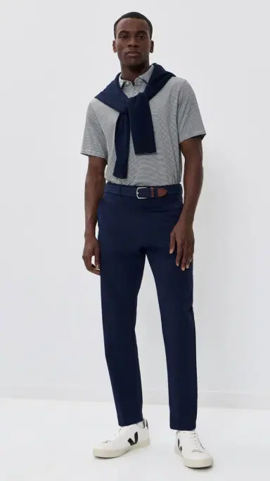 Rhone Drive Time Polo True Navy/White Stripe | Thumbnail 5 Rhone Drive Time Polo True Navy/White Stripe | Thumbnail 5