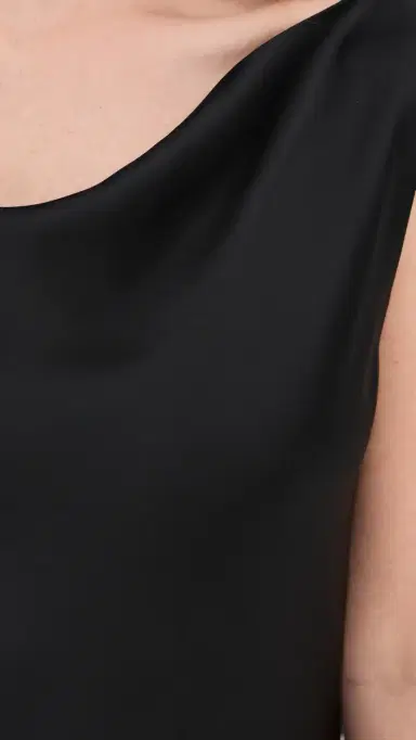 Norma Kamali Sleeveless ow Back Drape Gown Black | Thumbnail 6 Norma Kamali Sleeveless ow Back Drape Gown Black | Thumbnail 6