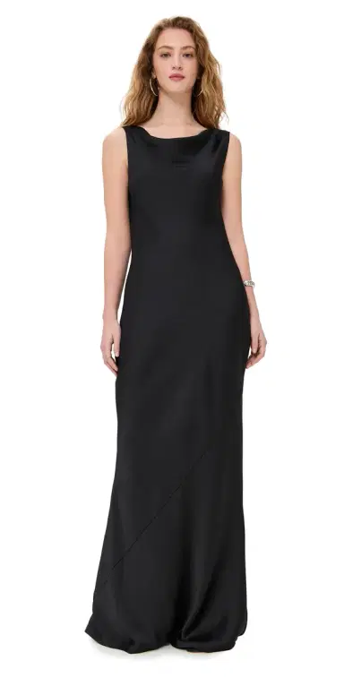 Norma Kamali Sleeveless ow Back Drape Gown Black | Thumbnail 1 Norma Kamali Sleeveless ow Back Drape Gown Black | Thumbnail 1