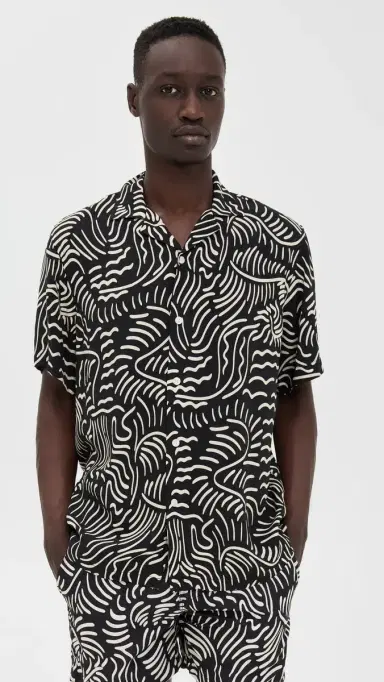 OAS Tar Lorenzo Viscose Shirt Black L | Thumbnail 2 OAS Tar Lorenzo Viscose Shirt Black L | Thumbnail 2