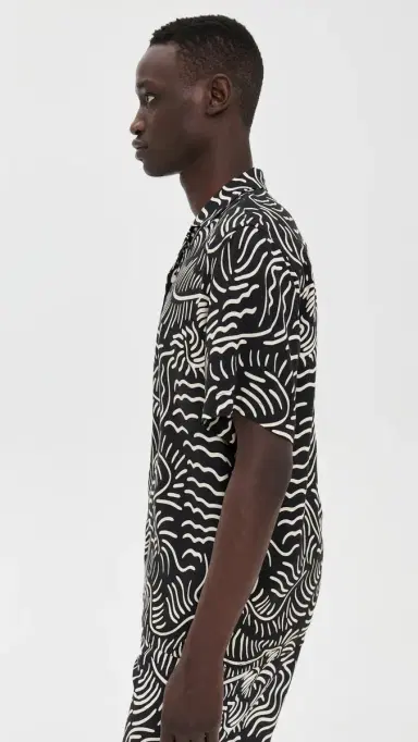 OAS Tar Lorenzo Viscose Shirt Black L | Thumbnail 4 OAS Tar Lorenzo Viscose Shirt Black L | Thumbnail 4