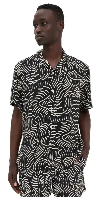 OAS Tar Lorenzo Viscose Shirt Black L | Thumbnail 1 OAS Tar Lorenzo Viscose Shirt Black L | Thumbnail 1