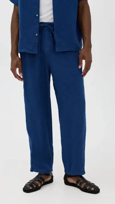Bather Navy Linen Leisure Pants Navy | Thumbnail 3 Bather Navy Linen Leisure Pants Navy | Thumbnail 3