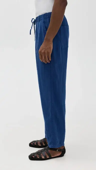 Bather Navy Linen Leisure Pants Navy | Thumbnail 5 Bather Navy Linen Leisure Pants Navy | Thumbnail 5