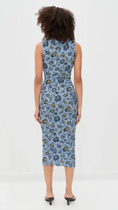 Veronica Beard Jean Sylviani Dress Ice Blue Multi | Thumbnail 3 Veronica Beard Jean Sylviani Dress Ice Blue Multi | Thumbnail 3