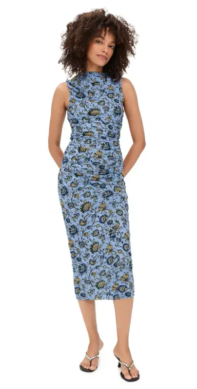 Veronica Beard Jean Sylviani Dress Ice Blue Multi | Thumbnail 1 Veronica Beard Jean Sylviani Dress Ice Blue Multi | Thumbnail 1