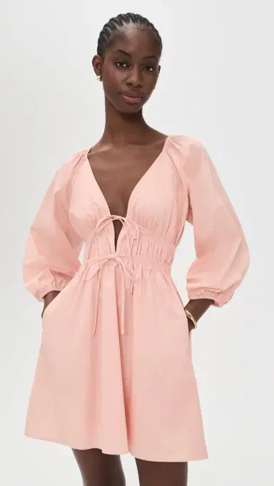 WAYF Leighton Mini Dress Cashew | Thumbnail 2 WAYF Leighton Mini Dress Cashew | Thumbnail 2