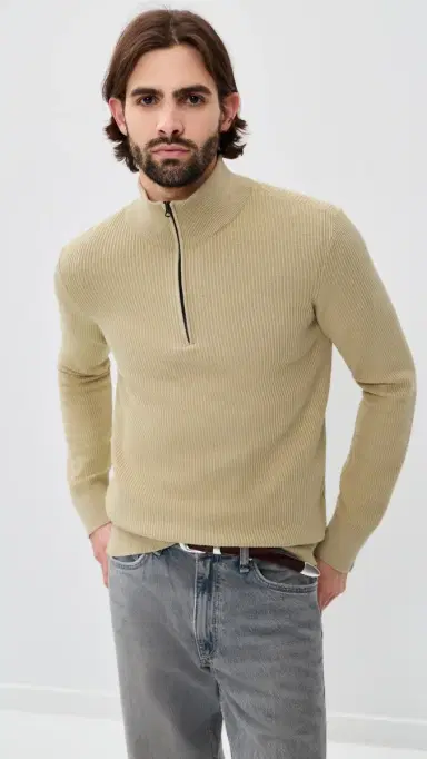 rag & bone Caden Washed Quarter Zip Pullover | Thumbnail 2 rag & bone Caden Washed Quarter Zip Pullover | Thumbnail 2