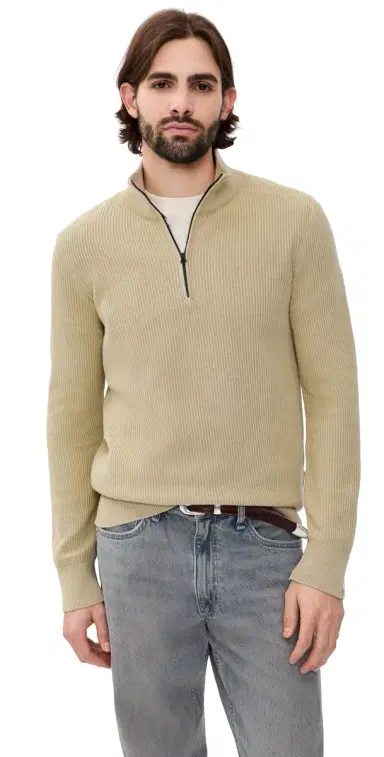 rag & bone Caden Washed Quarter Zip Pullover | Thumbnail 1 rag & bone Caden Washed Quarter Zip Pullover | Thumbnail 1