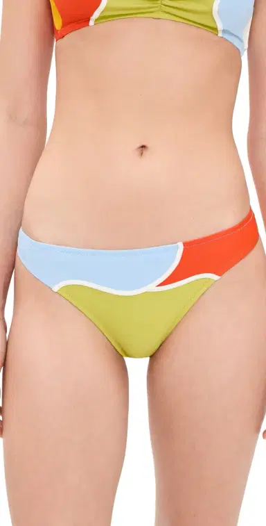 Solid & Striped The Teagan Bikini Bottoms Floral Color Block M | Thumbnail 1 Solid & Striped The Teagan Bikini Bottoms Floral Color Block M | Thumbnail 1
