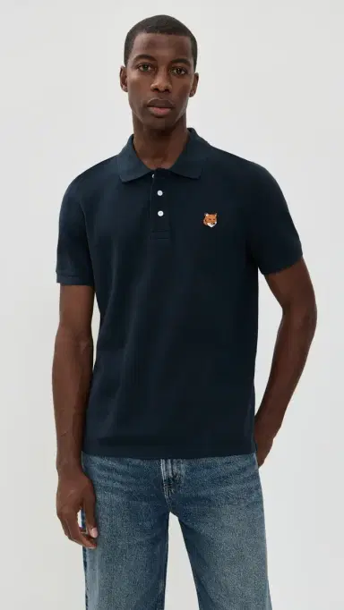 Maison Kitsuné Fox Head Patch Regular Polo Classic Navy | Thumbnail 2 Maison Kitsuné Fox Head Patch Regular Polo Classic Navy | Thumbnail 2