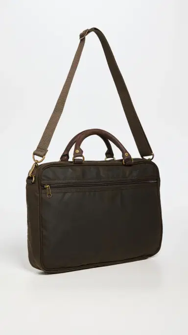 Barbour Wax Leather Briefcase | Thumbnail 4 Barbour Wax Leather Briefcase | Thumbnail 4