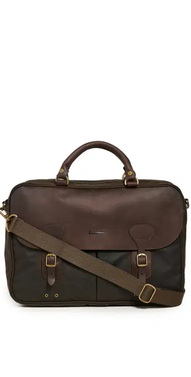 Barbour Wax Leather Briefcase | Thumbnail 1 Barbour Wax Leather Briefcase | Thumbnail 1