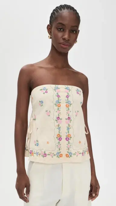Free People Doily Days Tube Top Cream Combo | Thumbnail 2 Free People Doily Days Tube Top Cream Combo | Thumbnail 2