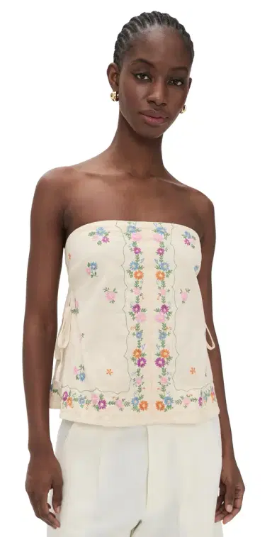 Free People Doily Days Tube Top Cream Combo | Thumbnail 1 Free People Doily Days Tube Top Cream Combo | Thumbnail 1