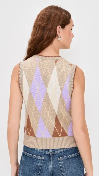 LE BOP Argyle weater Vest Multi | Thumbnail 3 LE BOP Argyle weater Vest Multi | Thumbnail 3
