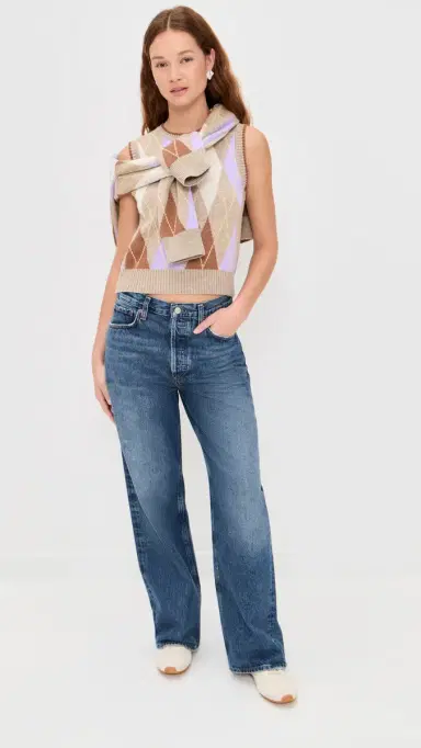 LE BOP Argyle weater Vest Multi | Thumbnail 5 LE BOP Argyle weater Vest Multi | Thumbnail 5