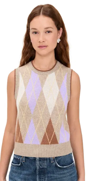 LE BOP Argyle weater Vest Multi | Thumbnail 1 LE BOP Argyle weater Vest Multi | Thumbnail 1