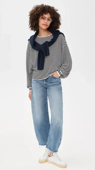 FRAME The tripe louchy Sweater Cream Multi | Thumbnail 5 FRAME The tripe louchy Sweater Cream Multi | Thumbnail 5