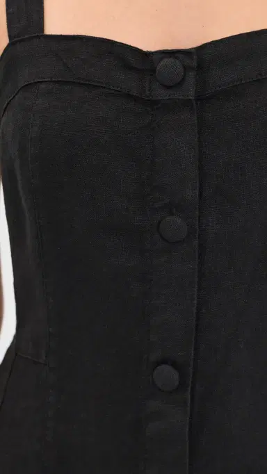 DL1961 Danika Linen Midi Dress Black Linen | Thumbnail 6 DL1961 Danika Linen Midi Dress Black Linen | Thumbnail 6