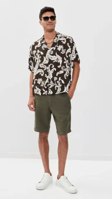 FEDELI Ajaccio Linen Shorts 10 | Thumbnail 5 FEDELI Ajaccio Linen Shorts 10 | Thumbnail 5