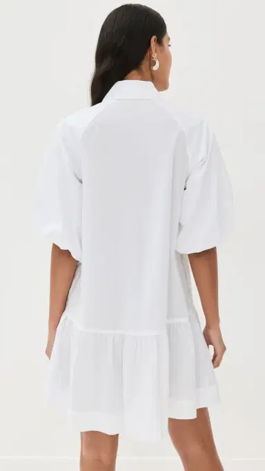 Simkhai Crissy Cotton Poplin Dress White M | Thumbnail 3 Simkhai Crissy Cotton Poplin Dress White M | Thumbnail 3