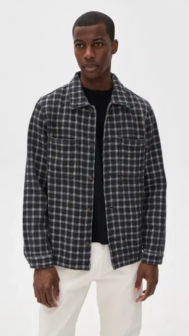 Rhythm Jacquard Check Shirt Charcoal | Thumbnail 2 Rhythm Jacquard Check Shirt Charcoal | Thumbnail 2