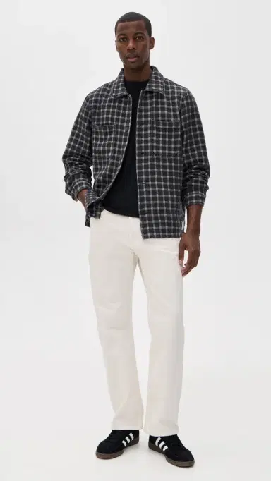 Rhythm Jacquard Check Shirt Charcoal | Thumbnail 5 Rhythm Jacquard Check Shirt Charcoal | Thumbnail 5