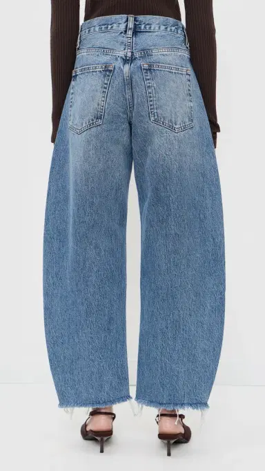FRAME The Bubble Crop Jeans Rapture Raw Fray | Thumbnail 3 FRAME The Bubble Crop Jeans Rapture Raw Fray | Thumbnail 3