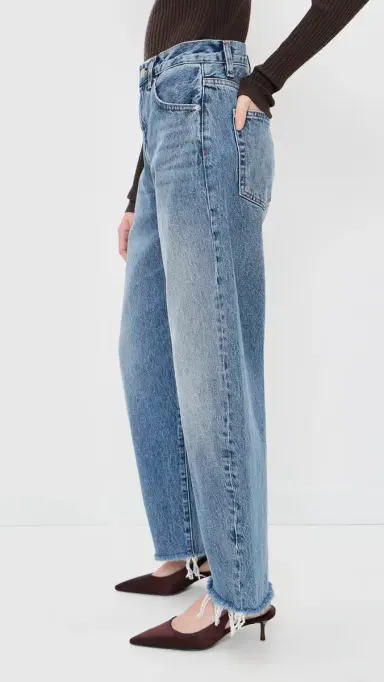 FRAME The Bubble Crop Jeans Rapture Raw Fray | Thumbnail 4 FRAME The Bubble Crop Jeans Rapture Raw Fray | Thumbnail 4