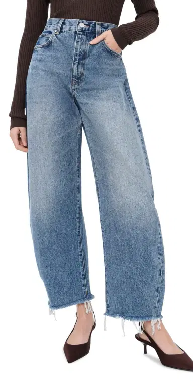 FRAME The Bubble Crop Jeans Rapture Raw Fray | Thumbnail 1 FRAME The Bubble Crop Jeans Rapture Raw Fray | Thumbnail 1