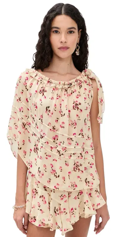 Isabel Marant Étoile Loeva Top Beige | Thumbnail 1 Isabel Marant Étoile Loeva Top Beige | Thumbnail 1