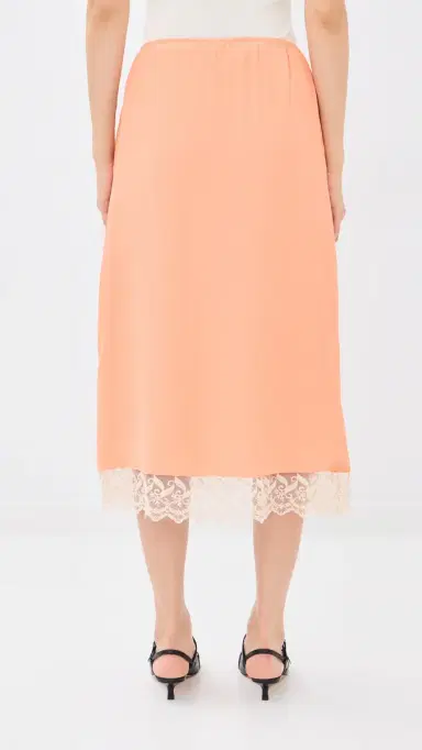 Simone Rocha Lace Trim Negligee Skirt Clementine | Thumbnail 3 Simone Rocha Lace Trim Negligee Skirt Clementine | Thumbnail 3