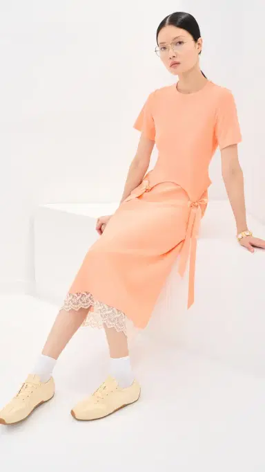 Simone Rocha Lace Trim Negligee Skirt Clementine | Thumbnail 5 Simone Rocha Lace Trim Negligee Skirt Clementine | Thumbnail 5