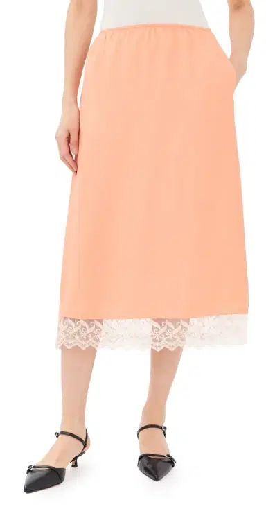 Simone Rocha Lace Trim Negligee Skirt Clementine | Thumbnail 1 Simone Rocha Lace Trim Negligee Skirt Clementine | Thumbnail 1